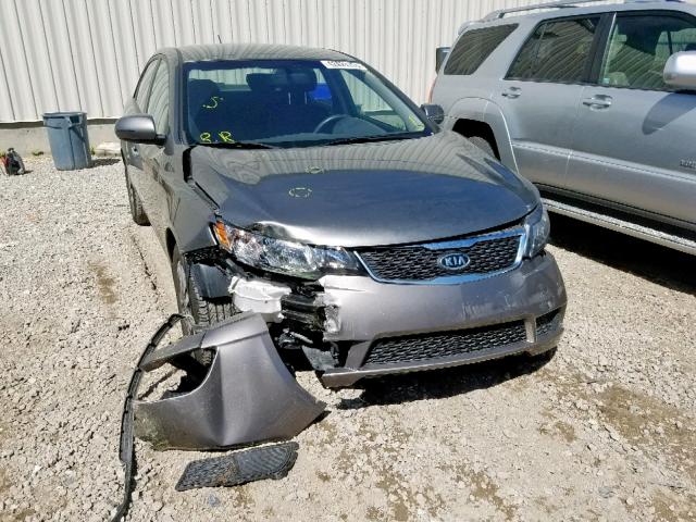 KNAFU4A25D5647425 - 2013 KIA FORTE EX GRAY photo 1