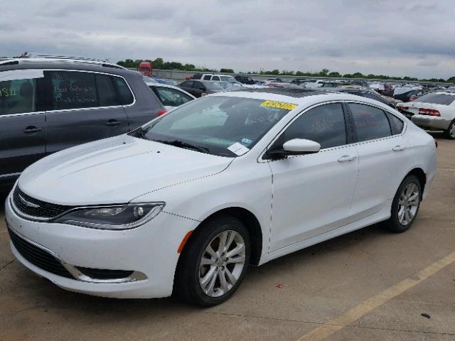 1C3CCCABXFN631053 - 2015 CHRYSLER 200 LIMITE WHITE photo 2