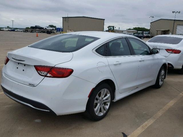 1C3CCCABXFN631053 - 2015 CHRYSLER 200 LIMITE WHITE photo 4