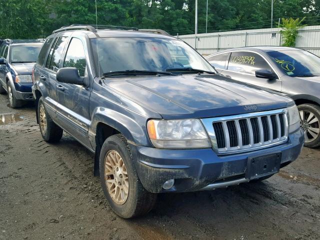 1J4GW58N24C144772 - 2004 JEEP GRAND CHER BLUE photo 1