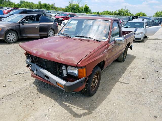 JT4RN50R0G0167957 - 1986 TOYOTA PICKUP 1/2 RED photo 2