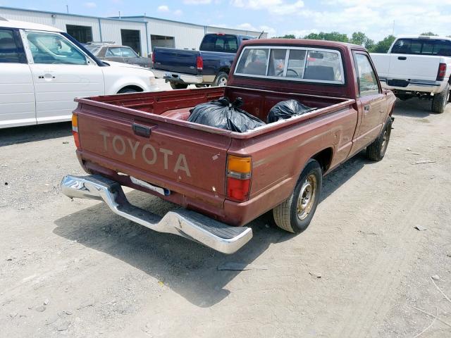 JT4RN50R0G0167957 - 1986 TOYOTA PICKUP 1/2 RED photo 4