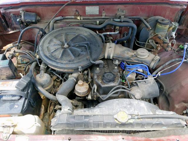 JT4RN50R0G0167957 - 1986 TOYOTA PICKUP 1/2 RED photo 7