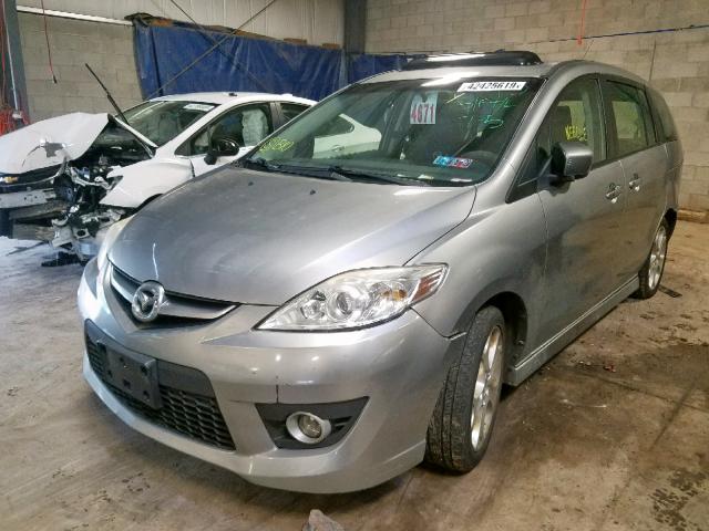 JM1CR2WL3A0375110 - 2010 MAZDA 5 GRAY photo 2