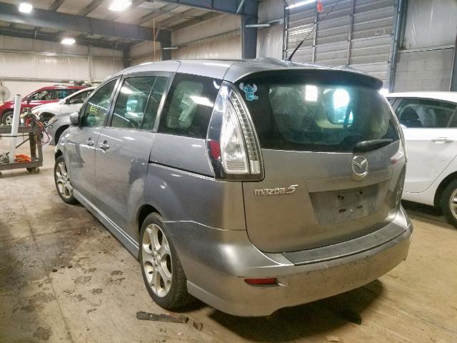 JM1CR2WL3A0375110 - 2010 MAZDA 5 GRAY photo 3