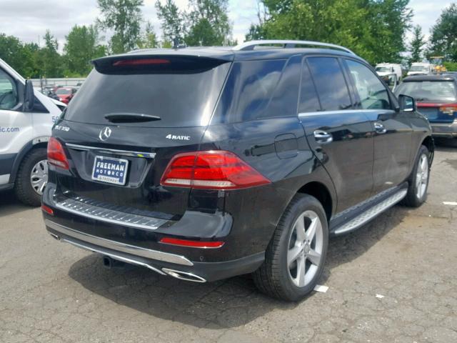 4JGDA5HB6GA639615 - 2016 MERCEDES-BENZ GLE 350 4M BLACK photo 4