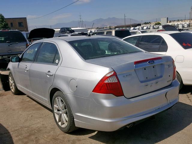 3FAHP0CG4CR249659 - 2012 FORD FUSION SEL SILVER photo 3