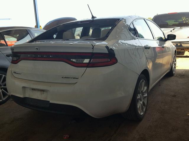 1C3CDFCA0DD174016 - 2013 DODGE DART LIMIT WHITE photo 4