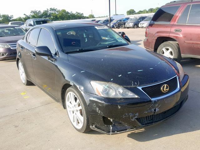 JTHBE262562002773 - 2006 LEXUS IS 350 BLACK photo 1