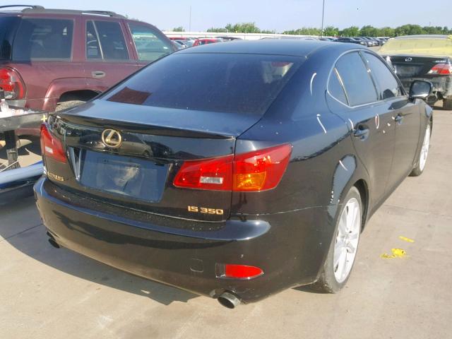 JTHBE262562002773 - 2006 LEXUS IS 350 BLACK photo 4