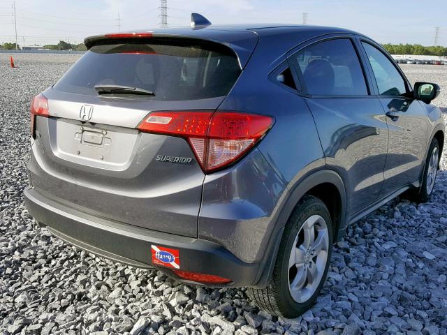 3CZRU5H50HM710270 - 2017 HONDA HR-V EX GRAY photo 4