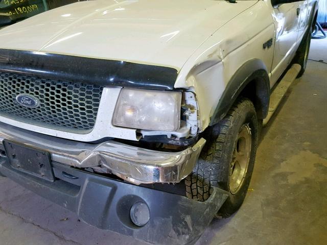 1FTZR15U01PA29411 - 2001 FORD RANGER SUP WHITE photo 9