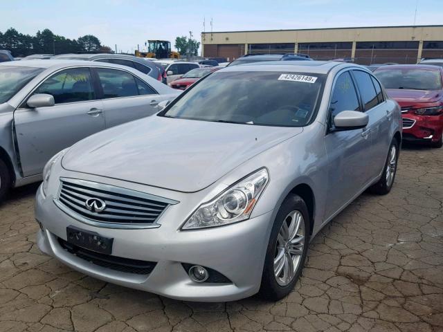 JN1CV6AR0AM460478 - 2010 INFINITI G37 SILVER photo 2