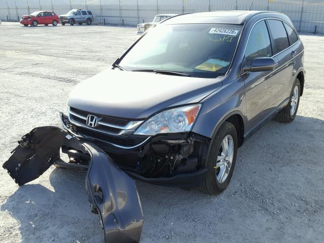 5J6RE4H78AL086217 - 2010 HONDA CR-V EXL BROWN photo 2