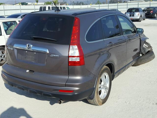 5J6RE4H78AL086217 - 2010 HONDA CR-V EXL BROWN photo 4