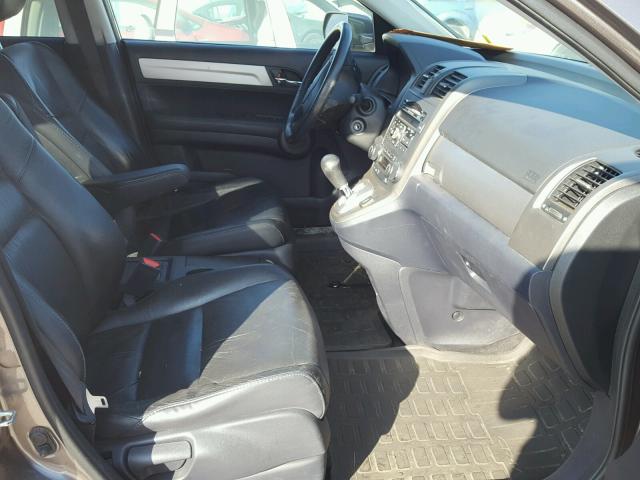 5J6RE4H78AL086217 - 2010 HONDA CR-V EXL BROWN photo 5