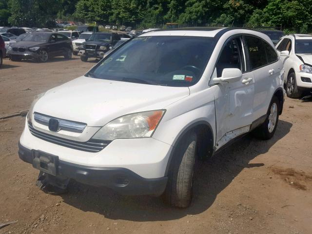 5J6RE48788L038808 - 2008 HONDA CR-V EXL WHITE photo 2