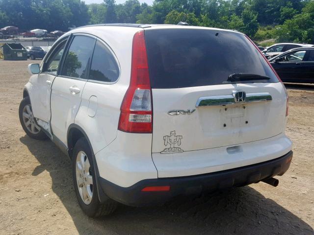 5J6RE48788L038808 - 2008 HONDA CR-V EXL WHITE photo 3