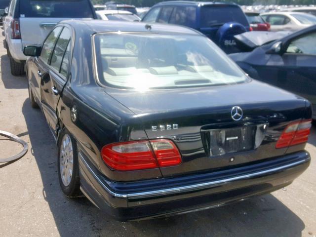 WDBJF65J91B364414 - 2001 MERCEDES-BENZ E 320 BLACK photo 3