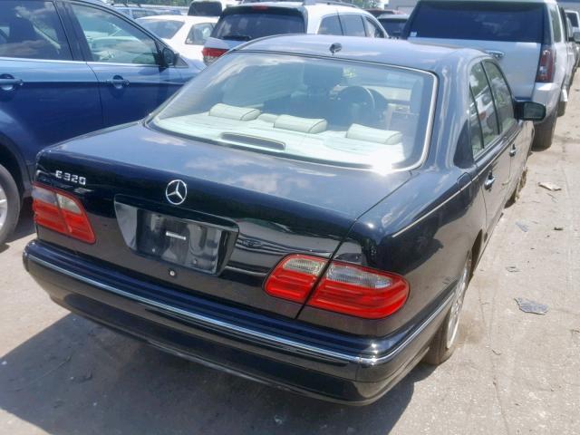 WDBJF65J91B364414 - 2001 MERCEDES-BENZ E 320 BLACK photo 4