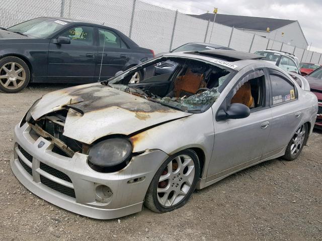 1B3ES66SX4D582488 - 2004 DODGE NEON SRT-4 SILVER photo 2