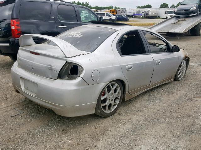 1B3ES66SX4D582488 - 2004 DODGE NEON SRT-4 SILVER photo 4