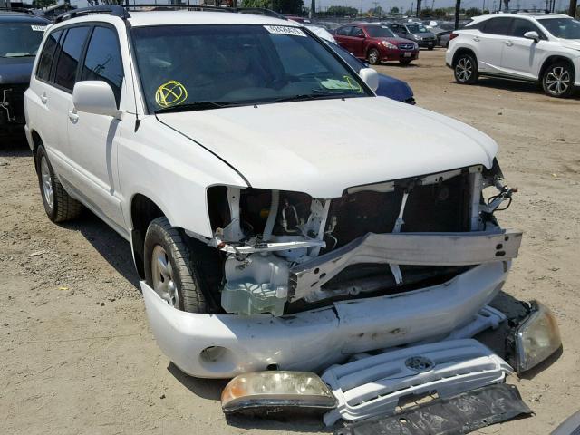 JTEDD21A250126310 - 2005 TOYOTA HIGHLANDER WHITE photo 1