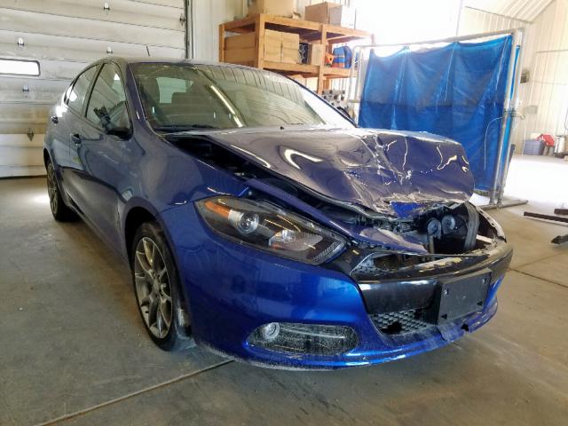 1C3CDFBB9ED860373 - 2014 DODGE DART SXT BLUE photo 1