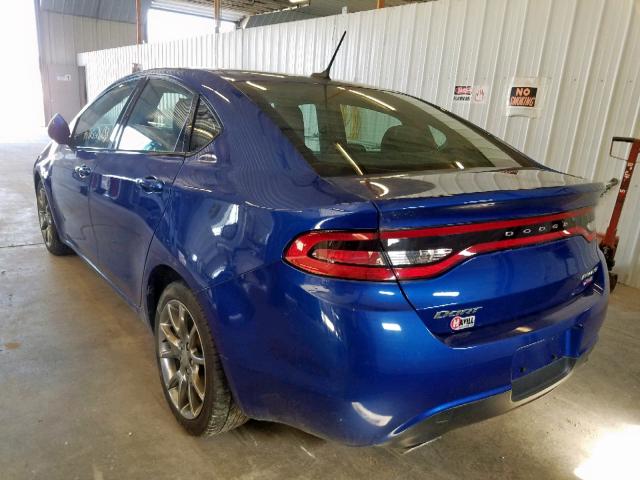 1C3CDFBB9ED860373 - 2014 DODGE DART SXT BLUE photo 3