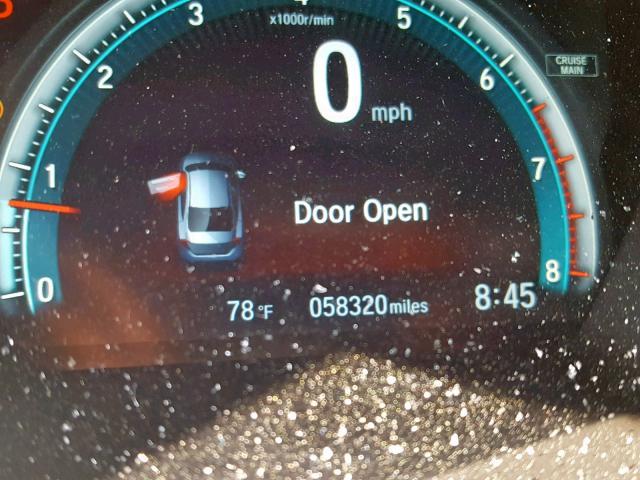 2HGFC1F78GH634370 - 2016 HONDA CIVIC EXL 红色 照片 8