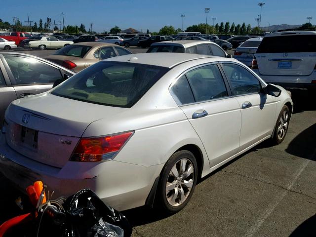 1HGCP3F88AA001045 - 2010 HONDA ACCORD EXL WHITE photo 4