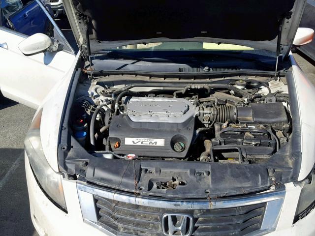 1HGCP3F88AA001045 - 2010 HONDA ACCORD EXL WHITE photo 7