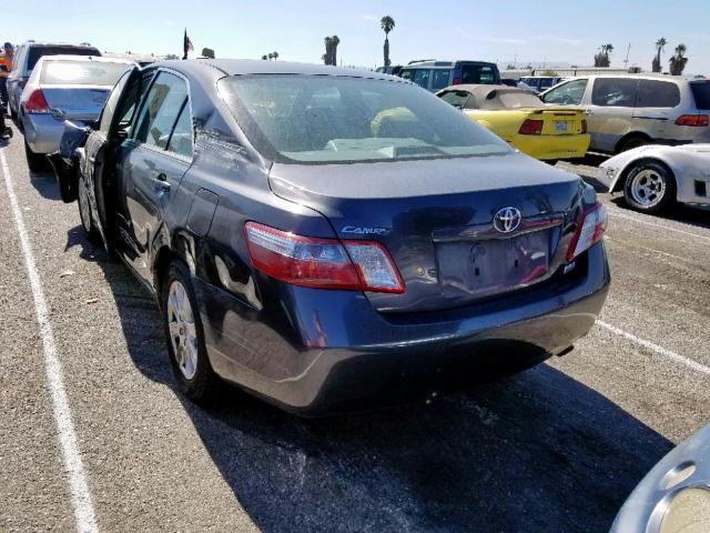 4T1BB46K09U100393 - 2009 TOYOTA CAMRY HYBR GRAY photo 3