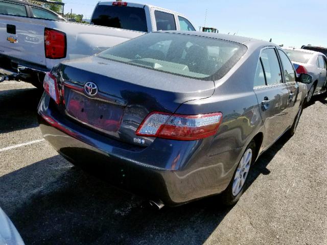 4T1BB46K09U100393 - 2009 TOYOTA CAMRY HYBR GRAY photo 4