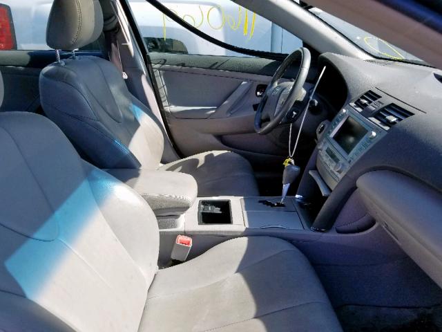 4T1BB46K09U100393 - 2009 TOYOTA CAMRY HYBR GRAY photo 5