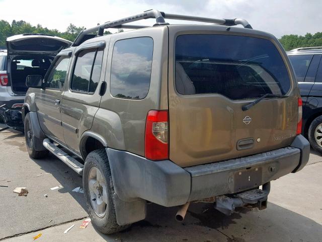 5N1ED28Y91C585852 - 2001 NISSAN XTERRA XE TAN photo 3