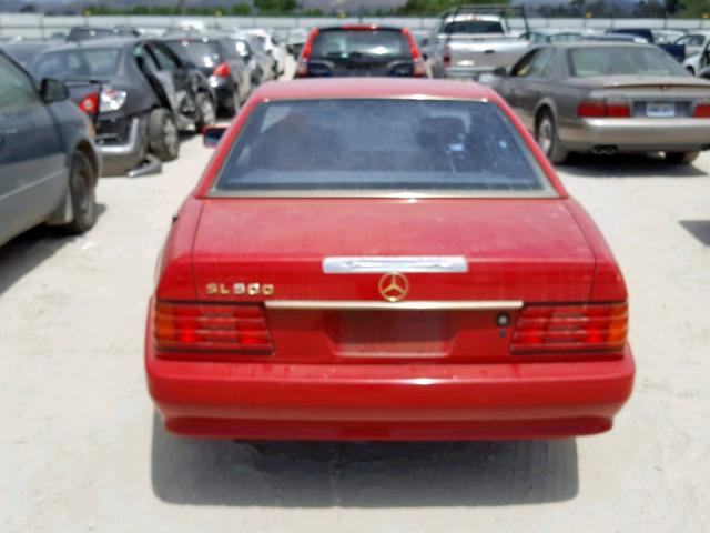 WDBFA63E9RF103251 - 1994 MERCEDES-BENZ SL 320 RED photo 9