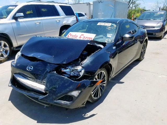 JF1ZNAA12D2725492 - 2013 TOYOTA SCION FR-S BLACK photo 2