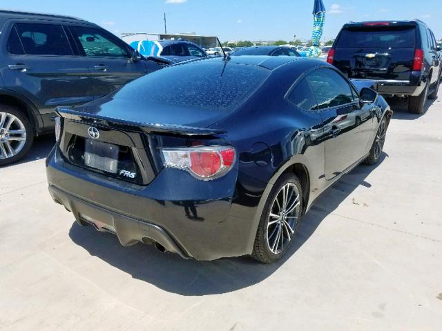 JF1ZNAA12D2725492 - 2013 TOYOTA SCION FR-S BLACK photo 4