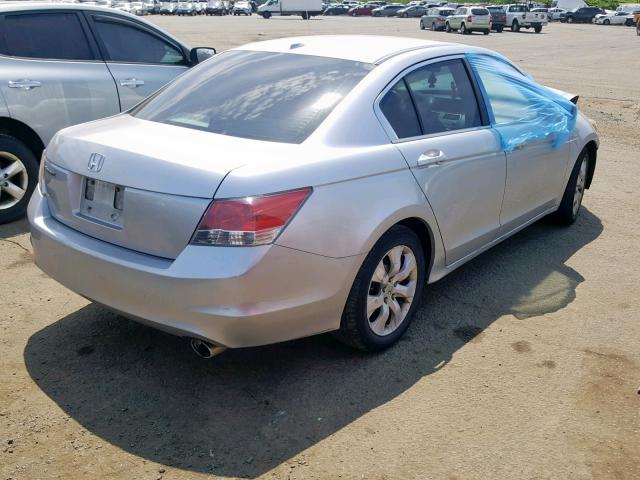 1HGCP26828A048950 - 2008 HONDA ACCORD EXL SILVER photo 4