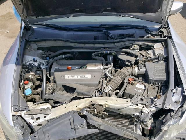 1HGCP26828A048950 - 2008 HONDA ACCORD EXL SILVER photo 7