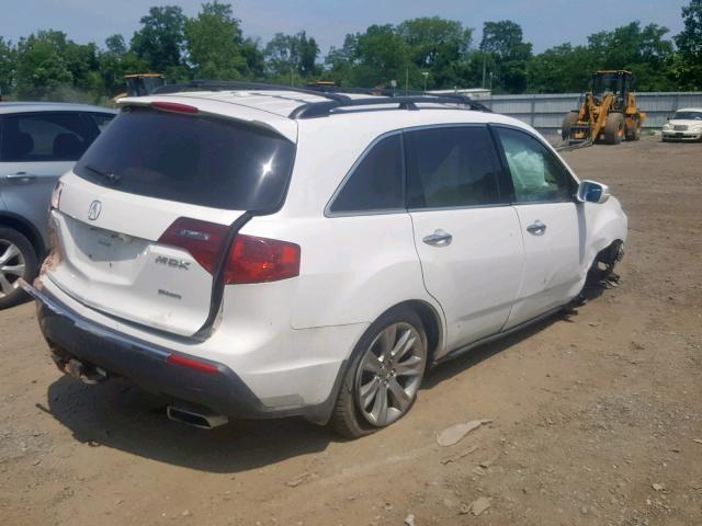 2HNYD2H64CH509479 - 2012 ACURA MDX ADVANC WHITE photo 4