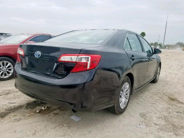 4T1BD1FK1EU140789 - 2014 TOYOTA CAMRY HYBR BLACK photo 4