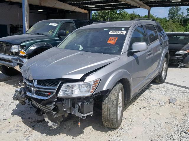 3C4PDCBG5HT515623 - 2017 DODGE JOURNEY SX SILVER photo 2