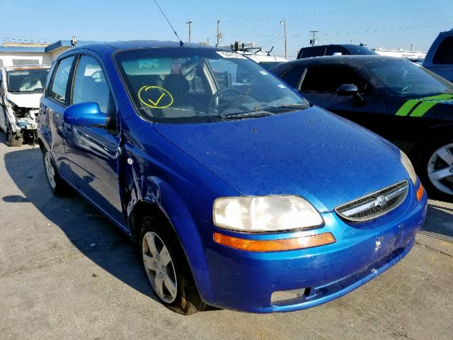 KL1TD66647B776119 - 2007 CHEVROLET AVEO BASE Көк фото 1