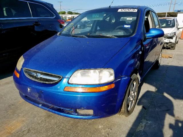 KL1TD66647B776119 - 2007 CHEVROLET AVEO BASE Көк фото 2