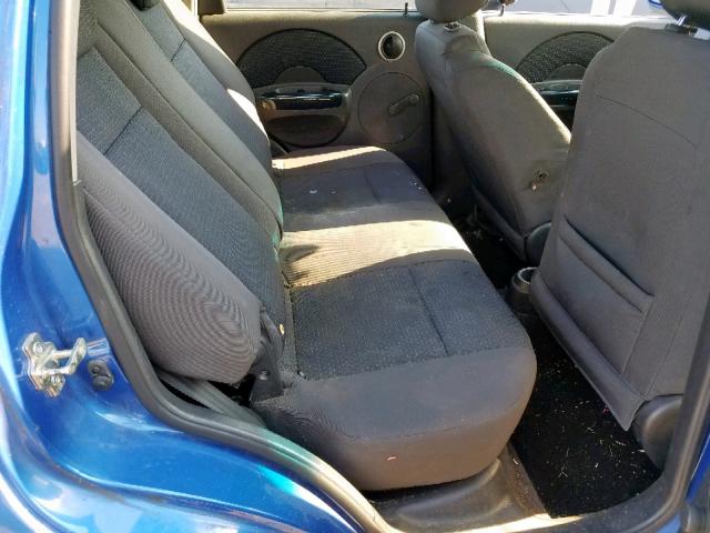 KL1TD66647B776119 - 2007 CHEVROLET AVEO BASE Көк фото 6