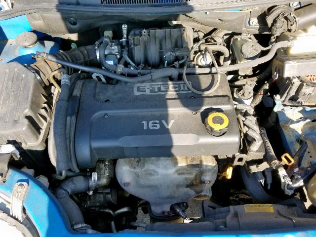 KL1TD66647B776119 - 2007 CHEVROLET AVEO BASE Көк фото 7