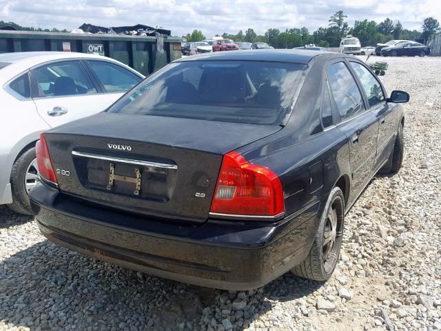 YV1TS92D741359495 - 2004 VOLVO S80 BLACK photo 4