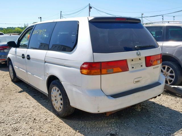 5FNRL18563B007903 - 2003 HONDA ODYSSEY LX WHITE photo 3